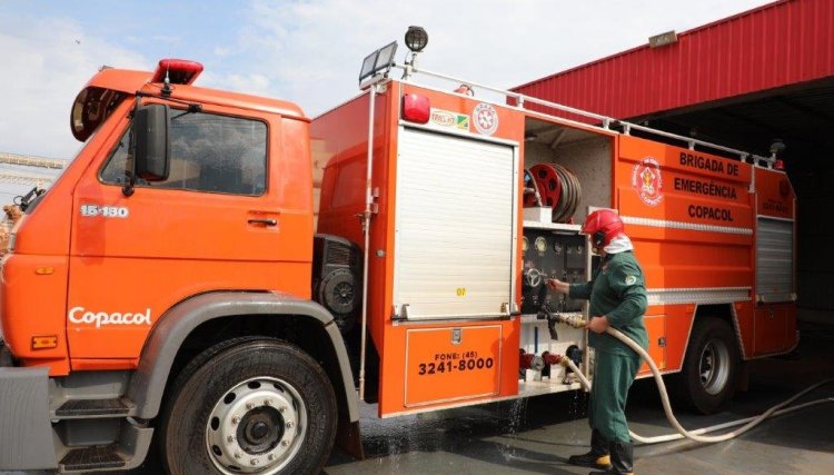 Riscos de Incêndio: Brigada de Emergência da Copacol alerta para evitar acidentes neste clima seco