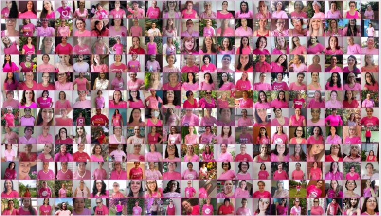 Integrantes dos Grupos Femininos vestem a camisa da prevenção