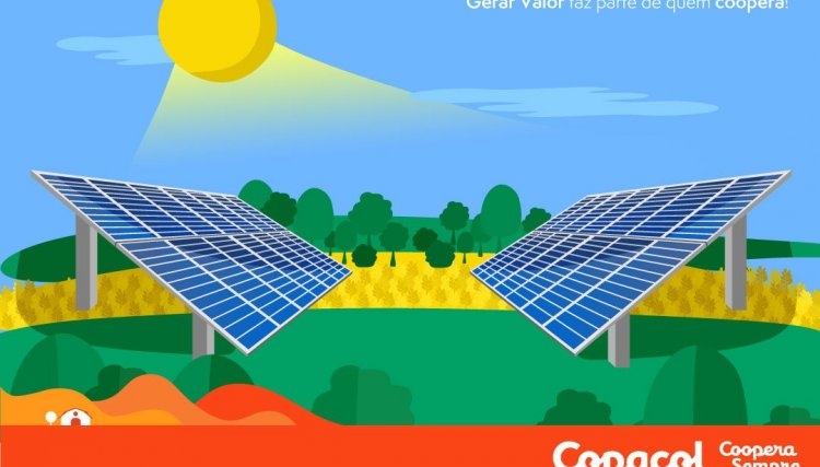 Cooperados da Copacol podem receber até 3% do projeto de energia fotovoltaica