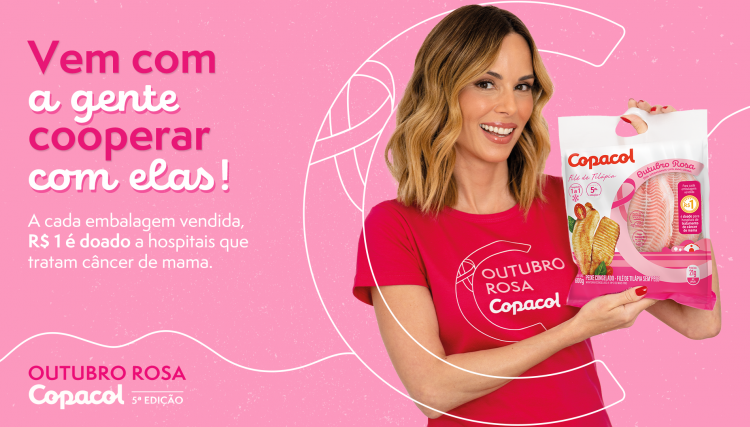 Tilápia Outubro Rosa Copacol coopera com a prevenção ao câncer de mama