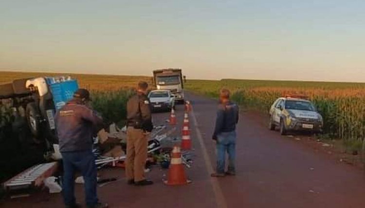 Acidente é registrado entre Central Santa Cruz e Jotaesse 