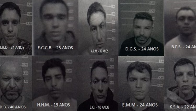 Veja as imagens dos 10 fugitivos da 15ª SDP em Cascavel