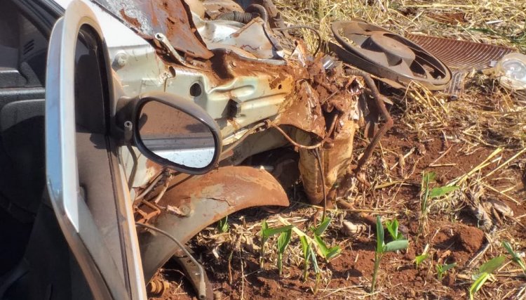 Grave acidente entre Nova Aurora e Palmitopólis nesta manhã na PR 575