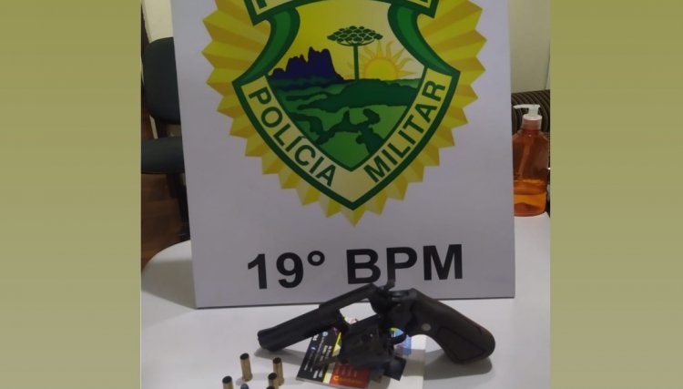 Polícia militar prende homem em Nova Aurora com arma de fogo