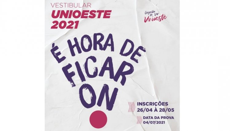 Unioeste marca nova data para o vestibular 2021
