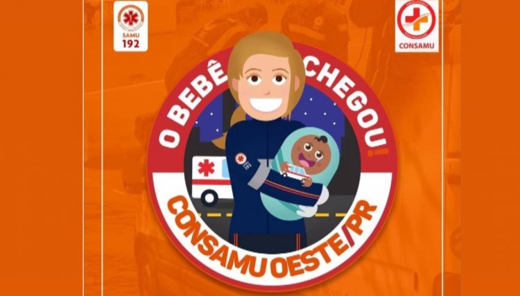 Mulher em trabalho de parto dá à luz na ambulância do Samu