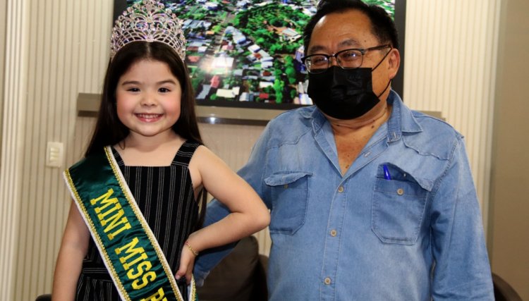Cafelandense é eleita Mini Miss Brasil e é recepcionada pelo prefeito Culestino Kiara