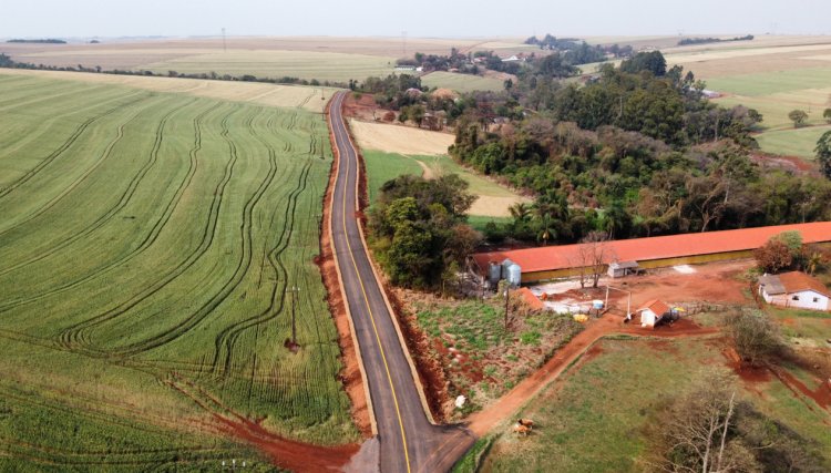 Obras da Estrada Campina em Cafelândia entra na  etapa final 