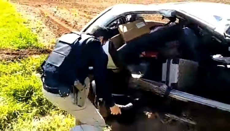 Cadeirinha salva vida de bebê de um ano em acidente no Paraná