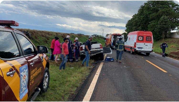 Tragédia: 5 pessoas morrem em acidente na PR-180, em Cascavel; crianças entre as vitimas 