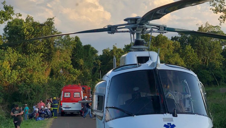 Domingo é marcado por cinco atendimentos do Aeromédico, Jesuítas foi um dos casos 