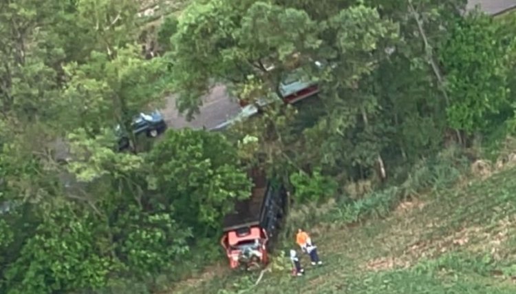 Aeromédico atende vítima de acidente de caminhão entre Cafelândia e a Penha 