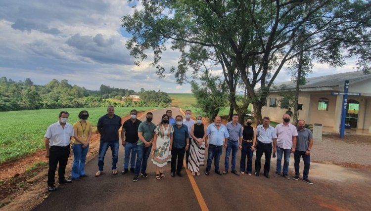 Cafelândia investe R$ 1,3 milhão na Estrada Campina através da parceria com a Itaipu, Copacol e produtores