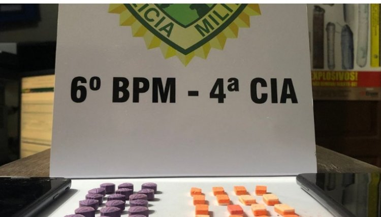 Após denúncia anônima, Polícia Militar apreende 50 comprimidos de ecstasy