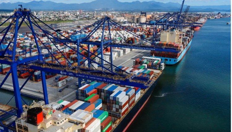 Exportações de cargas em contêineres crescem 24% em janeiro no Porto de Paranaguá