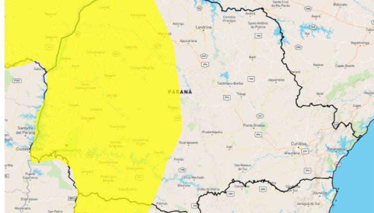 Alerta de tempestade é emitido em Cascavel e região nesta quinta-feira (24)