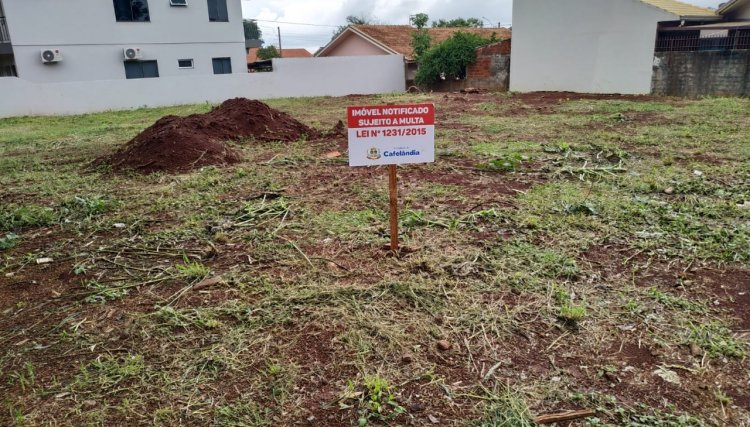 Após notificações, donos de terrenos sujos, limpam lotes em Cafelândia