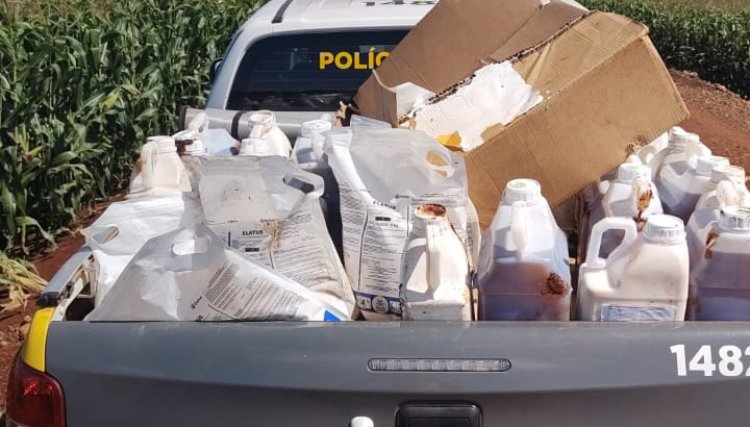 Polícia de Anahy recupera carga furtada de agrotóxico neste domingo