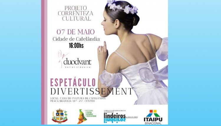 Cafelândia vai receber projeto "Correnteza Cultural" em parceria com a Itaipu