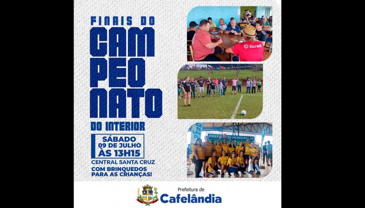 Finais do Campeonato do Interior ser&atilde;o realizadas s&aacute;bado (09) em Central Santa Cruz