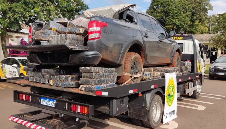 Polícia Militar apreende 1,2 mil quilos de maconha na região Oeste nesta tarde 
