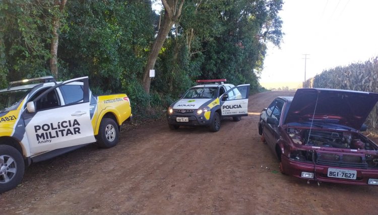 Dois carros são furtados nesta madrugada em Anahy, um veículo já foi recuperado pela Polícia
