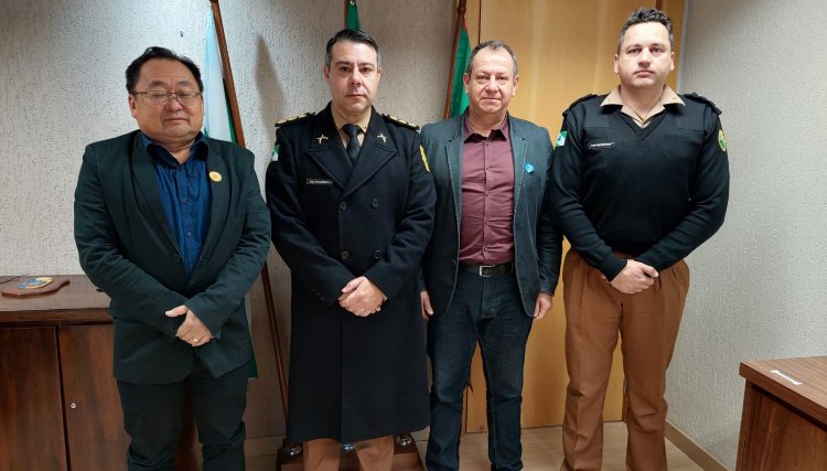 Prefeito Culestino Kiara participa de audi&ecirc;ncia com Coronel Garret na SESP e solicita refor&ccedil;o no policiamento