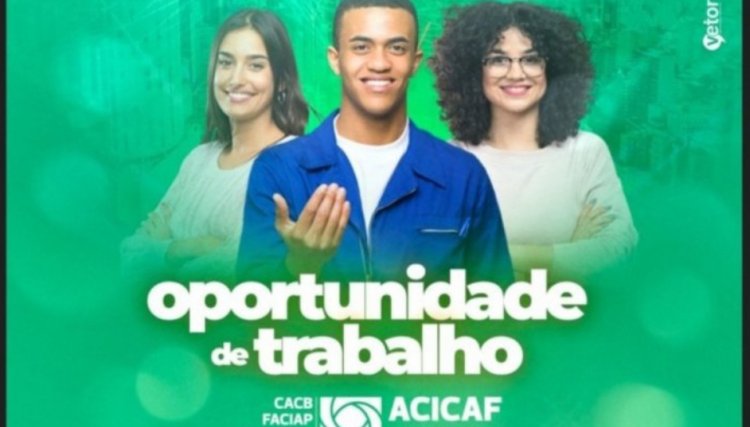 Novas vagas de empregos para o com&eacute;rcio de Cafel&acirc;ndia