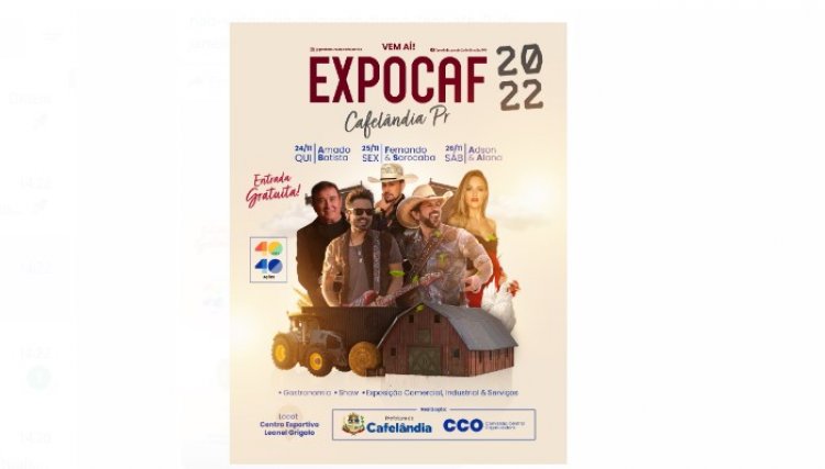 Comercializa&ccedil;&atilde;o dos espa&ccedil;os da I Expocaf iniciam hoje