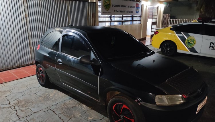 Polícia recupera carro furtado durante Blitz em Cafelândia 