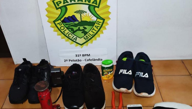Homem é preso em flagrante furtando residência em Cafelândia