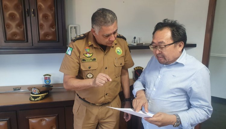 Prefeito de Cafelândia formaliza pedido da Patrulha Rural e da segurança da Expocaf