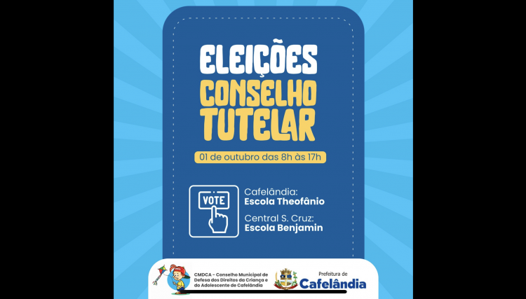 Cafelândia elegerá novos conselheiros tutelares em outubro 