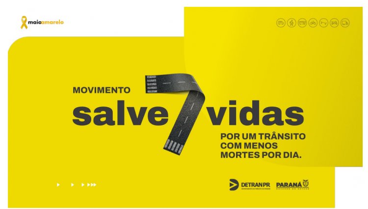 Detran-PR divulga ações da campanha Maio Amarelo, de educação no trânsito