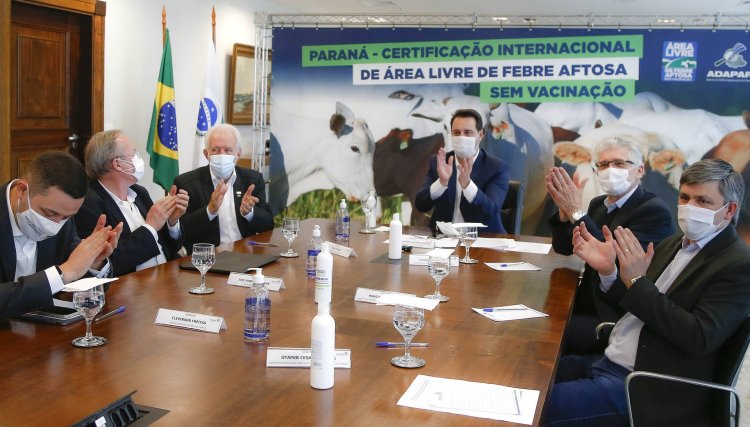 PR com status de área livre de febre aftosa é o maior anúncio para o agronegócio em 50 anos, afirma o governador