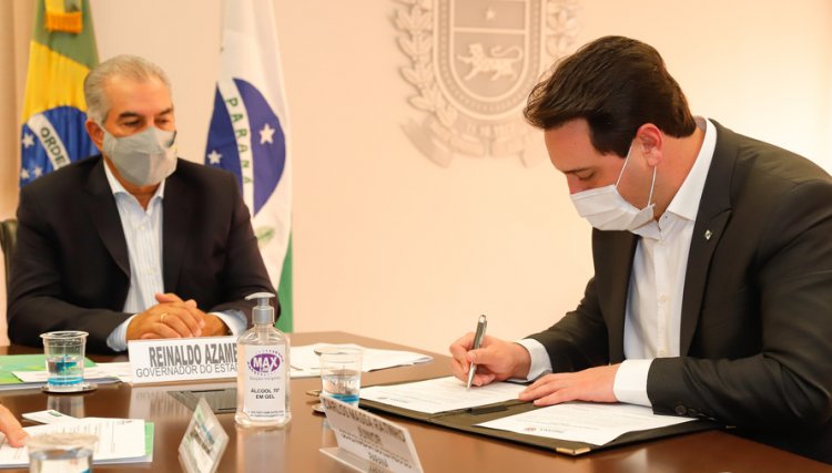 Ratinho JR assina acordo para ampliar malha ferroviária com o MS