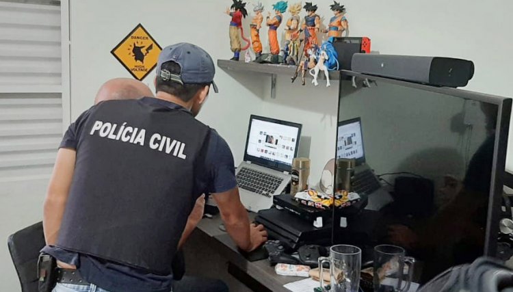A Polícia Civil prendeu sete em operação contra a pedofilia na internet