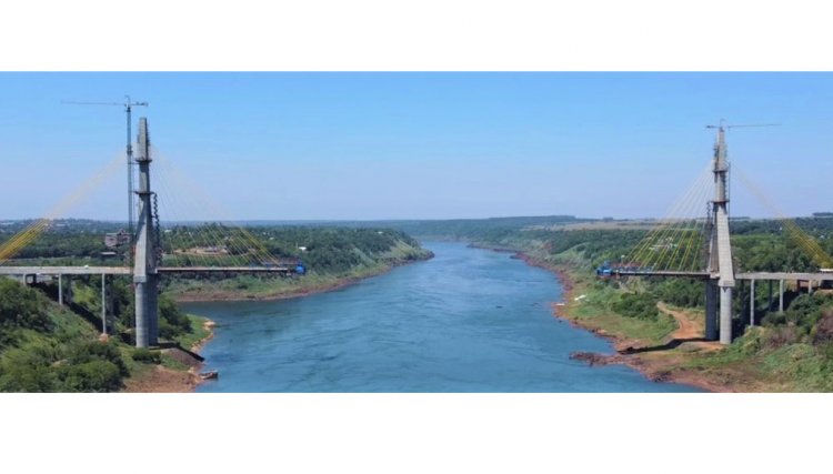 Com investimentos da Itaipu Obras da Ponte da Integração chega a quase 80%