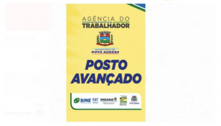 Agência do Trabalhador de Nova Aurora está com diversas vagas de emprego confira