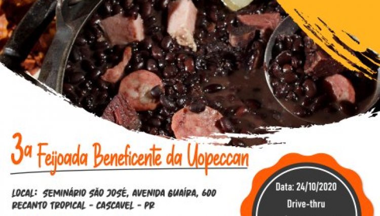 3ª Feijoada beneficente da Uopeccan será neste sábado