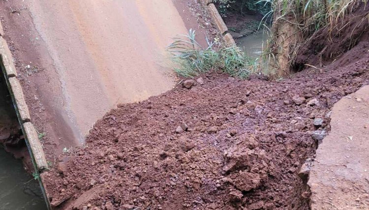 Ponte sobre o Rio Melissa, na PR-180, será reconstruída