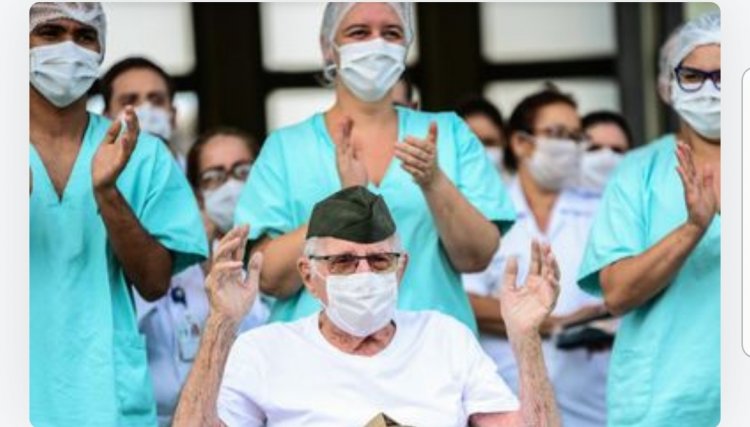 Homem de 99 anos é o mais velho a receber alta após contrair covid-19