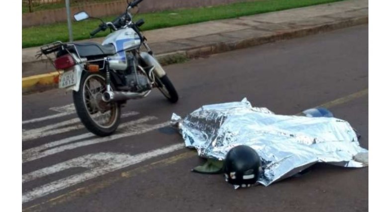 Jovem é assassinado na motocicleta que era conduzida pelo seu pai em Toledo 