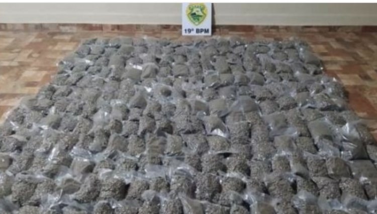 Após perseguição e tiroteio, PM apreende 87 quilos de murruga na região 