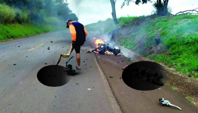Motociclista morre após bater de frente com um caminhão na região Oeste 