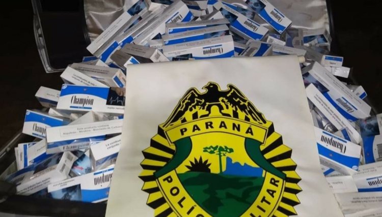 Polícia Militar de Nova Aurora apreende carga de cigarrros 