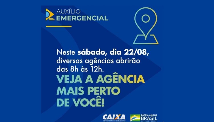 Diversas agências da Caixa terão atendimento neste sábado
