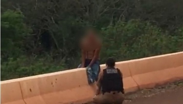 Polícia  Militar salva homem que pretendia se jogar da ponte do Rio Piquiri