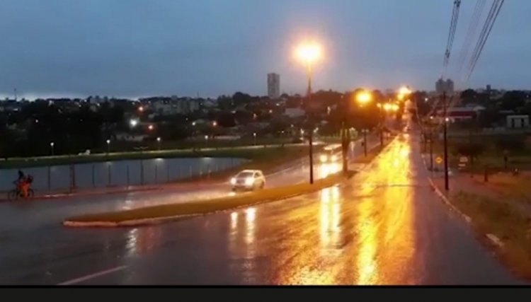Cascavel inicia semana com previsão de temporal