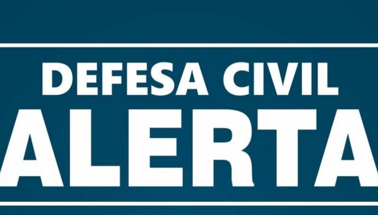 Defesa Civil emite alerta para risco de temporal